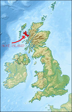 Skye island map